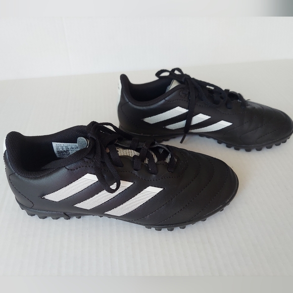 adidas Other - Adidas Soccer Cleats, Size 2.5 Youth, Black/ White Stripes, Unisex, VGUC!